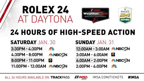 rolex 24 at daytona 2019 tv schedule|rolex daytona tv schedule.